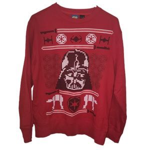 Christmas Sweatshirt/sweater Star Wars Holiday Character Sweater Small Oversized